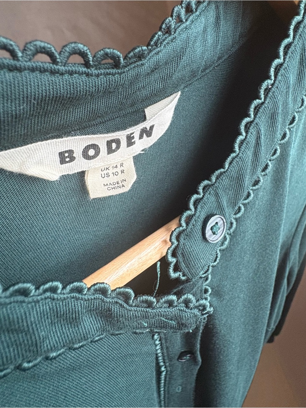 Boden  Green Long Sleeve Maxi Shirt Dress - Picture 6 of 6